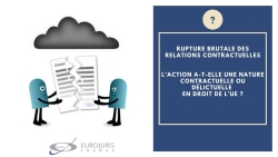 Rupture relations contractuelles nature de l'action