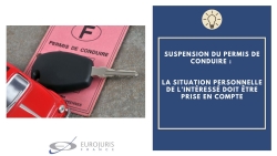 Suspension permis de conduire