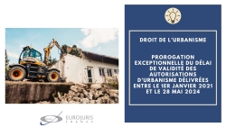 Prolongation autorisations urbanisme