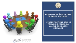 Expertise valeur parts sociales